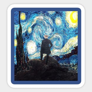 Wanderer of a Starry Night Sticker